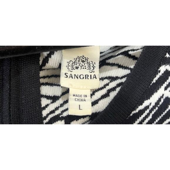 NEW SANGRIA BLACK RAYON JERSEY SHEATH SWEATER DRESS Size L - Picture 3 of 5